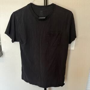 Hanes Black Short Sleeve Tee Essential Crew Neck